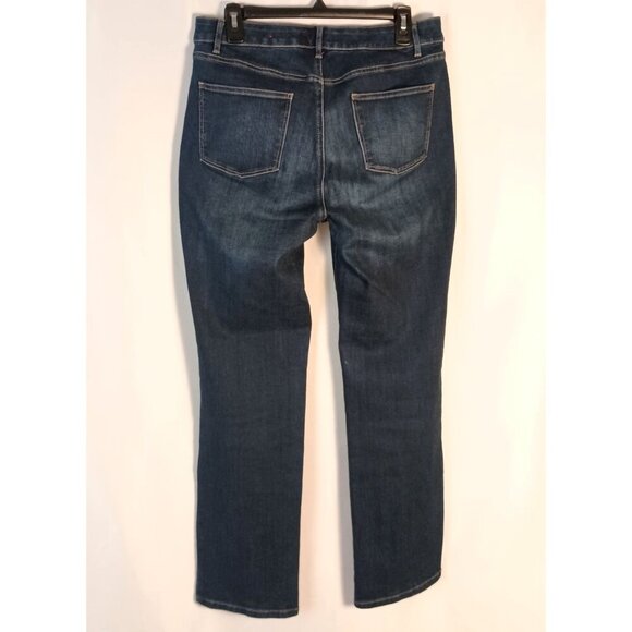 Talbots Bootcut Jeans Size 10 Simply Flattering 5 Pocket Dark Wash - Picture 2 of 6
